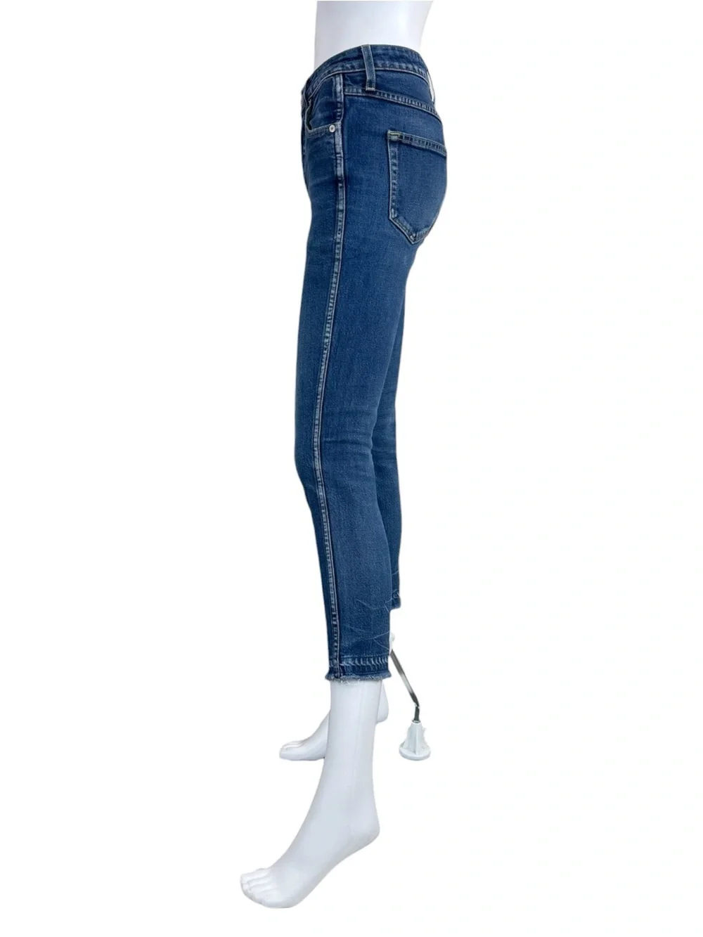 AMO True Blue Babe Cropped Skinny Jeans Size 26 E0963